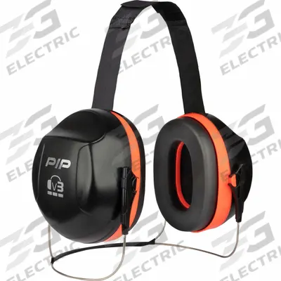 PIP Passive Earmuff: Behind-the-Neck Earmuff, Passive, 27 dB NRR, Foldable - Behind-the-Neck Earmuffs
