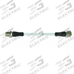 Cordset: M12 Male Straight X M12 Female Straight, 4 Pins, Gray, PUR, 5 m Cable Lg, 22 AWG Wire Size (MPN 7000-40021-2340500). Key specifications — Cable Jacket Color: Gray; End 1 Gender: Male; End 1 Mounting Orientation: Straight; End 2 Gender: Female; End 2 Mounting Orientation: Straight; End 2 Connection Type: M12; IP Rating: IP65; Brand: MURRELEKTRONIK.