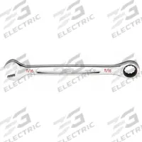 MILWAUKEE Ratcheting Combination Wrench: Chrome Vanadium Steel, Chrome, 11/16 in Head Size, Std (MPN 45-96-9222). Key specifications — attr309600: 11/16 in; attr309611: Chrome; attr309610: Chrome Vanadium Steel; attr309604: No; attr309612: No; attr309613: No; attr309615: No; attr324932: MILWAUKEE.