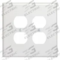 LEVITON Wall Plate: Duplex Outlet, 2 Gang, White, Jumbo Size (MPN 88116). Key specifications — Brand: LEVITON; Material: Plastic.