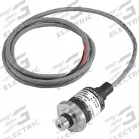 Pressure Transmitter: 0 psi to 30 psi, 1 to 5V DC, Cable & Wire Leads, 7/16 in Male SAE, IP67 /4X (MPN G17MEK15F230#). Key specifications — Accuracy: ±0.5%; NEMA Rating: 4X; Burst Pressure: 10x Range; Calibration Certificate Included: No NIST-Traceable Calibration Certificate Included; IP Rating: IP67; Housing Material: Nylon; Output: 1 to 5V DC; Overpressure: 2x Range.