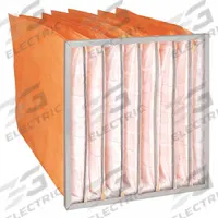 GRAINGER Pocket Air Filter: 24 in x 24 in x 29 in, MERV 11, Orange, Synthetic, 8 Pockets (MPN 6B633). Key specifications — Display Sell UOM: EA; Brand: GRAINGER; Media Material: Synthetic; Performance Rating: MERV 11.