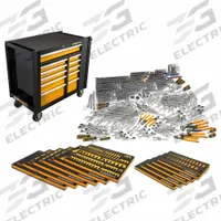 GEARWRENCH Mechanic Tool Set: 614 Total Pcs, Metric/SAE, 1/4 in/3/8 in/1/2 in Socket Drive Size (MPN MEGAMODMRO). Key specifications — attr538253: GEARWRENCH; attr548973: Yes; attr548974: Yes; attr548975: Yes; attr548983: (72) Tooth Ratcheting Wrenches.