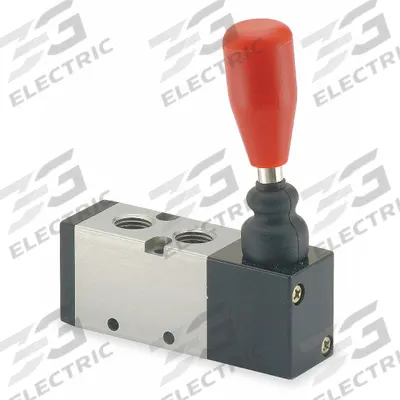ARO Manual Air Control Valve: MaxAir, Four-Way / Two-Position, Lever, Black - ARO MaxAir Series Manual Air Control Valves