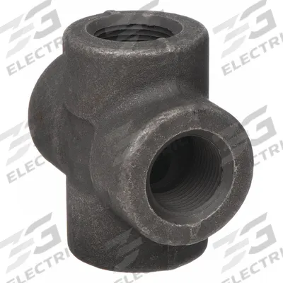 ANVIL Metal Pipe Cross: 1 in x 1 in x 1 in x 1 in, 2,000 psi @ 150°F, Steel, Class 3000 - Threaded High-Pressure Pipe Fittings