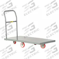LITTLE GIANT Platform Truck: 1,000 lb, 36 in L x 24 in W x 7 3/4 in H Deck, Solid, 14 ga Deck (MPN T-710-DIA-UPS). Key specifications — Side Panel Type: No Side Panels; Brand: LITTLE GIANT; Color: Gray; Caster/Wheel Configuration: (2) Rigid.