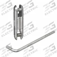 HUBBELL WIRING DEVICE-KELLEMS Pulling Grip Swivel: 2,250 lb Breaking Strength, Stainless Steel (MPN 20308001A). Key specifications — Breaking Strength: 2,250 lb; Material: Stainless Steel; Brand: HUBBELL WIRING DEVICE-KELLEMS.
