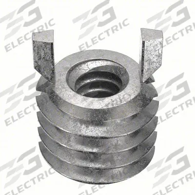 APPROVED VENDOR Key Locking Insert: Thin Wall, 2 Keys, 10"-24 Int Thrd Sz, 5/16"-18 Ext Thrd Sz - Stainless Steel Key-Locking Inserts