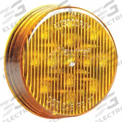 MAXXIMA Clearance Marker Light: Clearance Light, LED, Round, Surface Mount, Amber, Grommet, Pigtail (MPN AX10YG-KIT). Key specifications — Lens Color: Amber; Brand: MAXXIMA; Electrical Connection: Pigtail; Lighting Technology: LED; Mount Type: Grommet; SAE Lens Code: P2.
