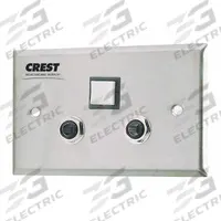 CREST HEALTHCARE SUPPLY Patient Station: Compatible with Corridor Light, 4 1/2 in Overall Wd, 482. Key specifications — Standards: FDA Listed; Manufacturer Part Number: 482; Color: Silver; Brand: CREST HEALTHCARE SUPPLY; Call Station Type: Patient Station; Material: Stainless Steel; Compatible Product Type: Corridor Light; Part Type: Station Replacements.