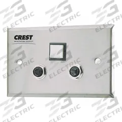 CREST HEALTHCARE SUPPLY Patient Station: Compatible with Corridor Light, 4 1/2 in Overall Wd, 482. Key specifications — Standards: FDA Listed; Manufacturer Part Number: 482; Color: Silver; Brand: CREST HEALTHCARE SUPPLY; Call Station Type: Patient Station; Material: Stainless Steel; Compatible Product Type: Corridor Light; Part Type: Station Replacements.