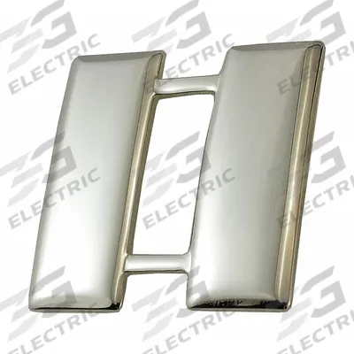 HEROS PRIDE Metal Rank Insignia: Capt. Bars - Smooth, 1 in, Silver, Metal, Rank Insignia - Metallic Insignia