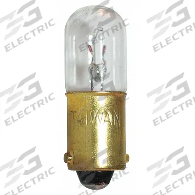 APPROVED VENDOR Incandescent Bulb: Incandescent, Miniature Bayonet (BA9s), (T) Tubular - BA9s Single-Contact Miniature Bayonet Base Lamps