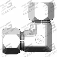 WEATHERHEAD Compression Fitting Elbow: 1/2 in OD x 1/2 in OD Size, 3/4-16 x 3/4-16 Thread Size (MPN 7505X08X08). Key specifications — Brand: WEATHERHEAD; Series: Ermeto Flareless.