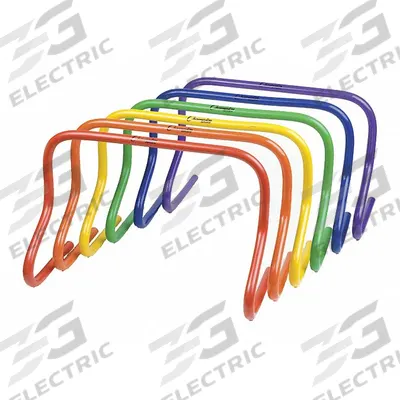 CHAMPION SPORTS Training Hurdle Set: Blue/Green/Orange/Purple/Red/Yellow, 12 in Ht - Training Hurdles