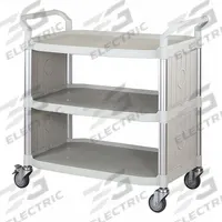 APPROVED VENDOR Enclosed Cart: Enclosed, 400 lb Max Load Capacity, 3 Shelves, 39 3/4 in Overall Ht (MPN 35KT29). Key specifications — NSF Certified: No; Brand: APPROVED VENDOR; Caster Type: (4) Swivel; Enclosed/Open/Partially Enclosed: Enclosed; Color: Off White; Material: Fiberglass/Plastic; Product Type: Enclosed Cart.