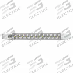 ECCO Interior Light: Rigid Strip Light, LED, White, Flat, 12-24V, IP67, 360 lm Max Brightness (MPN EW0352). Key specifications — Shape: Flat; Brand: ECCO; Electrical Connection: Blunt Cut Wires; Lighting Technology: LED; Mount Style: Surface.