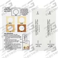 INDUSTRIAL TEST SYSTEMS Test Strips: Hydrogen Sulfide, 0 to 2 ppm Hydrogen Sulfide, Strip, 30 Tests (MPN 481167). Key specifications — Test Form: Strip; Brand: INDUSTRIAL TEST SYSTEMS; Parameter Measurements Included: 0 to 2 ppm Hydrogen Sulfide.
