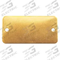 APPROVED VENDOR Blank Tag: Brass, Yellow, 0.035 in Thick, Rectangle, 3 in x 1 1/2 in, 100 PK (MPN 41317). Key specifications — Material: Brass; Color: Yellow; Brand: APPROVED VENDOR.