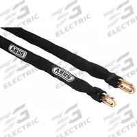 ABUS Security Chains: 2 ft Lg, 1/2 in Chain Dia, Zinc, Black, Corrosion Resistant (MPN 12KS Chain & Sleeve 2'). Key specifications — Includes Chain Cover: Yes; Coating Material: Nylon; Environment: Indoor and Outdoor; Brand: ABUS.