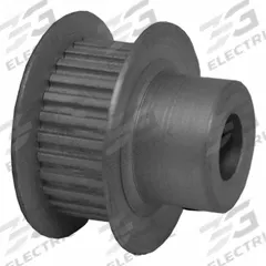 APPROVED VENDOR Timing Pulley: Trapezoidal, Fixed, For MXL Timing Belt Section, For 1/4 in Belt Wd (MPN 28MP025-6FA3). Key specifications — attr1328229: APPROVED VENDOR; attr1328272: Trapezoidal; attr1328235: Anodized.