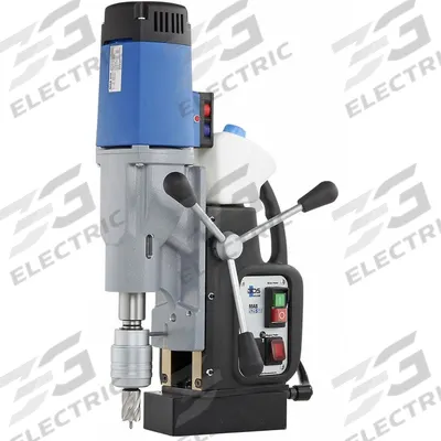 CS UNITEC Magnetic Drill: 70 RPM – 580 RPM, Electric Magnet, 6 1/3 in Drill Travel - Adjustable-Base Magnetic Drill Presses