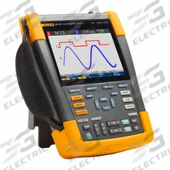 FLUKE Digital Oscilloscope: Portable Handheld Digital Oscilloscopes, Fully Isolated, Auto, True RMS (MPN FLUKE-190-102-III). Key specifications — Power Source: Battery; IP Rating: IP51; Manufacturer Part Number: FLUKE-190-102-III; AC Magnitude Calculation: True RMS; Basic AC Voltage Accuracy: +/-(1% +10 Counts); Basic DC Voltage Accuracy: ±(0.50% +6 Counts); Brand: FLUKE; CAT Safety Rating: CAT IV 600V.