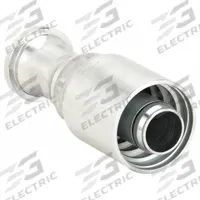 AEROQUIP Hydraulic Crimp Fitting: Steel x Steel, Straight, -24 For Hose Dash Size, Male x Genderless (MPN 4S32FL24). Key specifications — Fitting Gender: Male x Genderless; Fitting Connection Type: Flange x Crimp; For Hose Dash Size: -24; Brand: AEROQUIP.