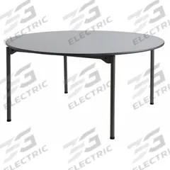 ICEBERG Folding Table: Round Table Shape, Gray Tabletop, 30 in, 60 in Overall Dia, Melamine Surface (MPN 65867). Key specifications — attr1035217: Charcoal; attr1035250: Gray; attr1035202: ICEBERG.
