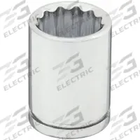 WESTWARD Flex Socket: 3/8 in Drive Size, 1 in Socket Size, 12-Point, Std, Chrome (MPN 10E905). Key specifications — attr1204348: WESTWARD; attr1204349: Chrome.