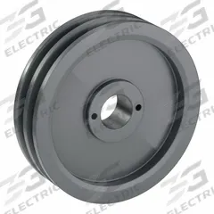APPROVED VENDOR V-Belt Pulley: 2AK74, 2 Groove, 7.25 in OD, Bushed Bore, H/QT, Cast Iron, Spoked (MPN 2AK74H). Key specifications — Pulley Industry Number: 2AK74; Pitch Diameter: 7 in (4L, A); For Belt Section (broad, with similar types): 3L.