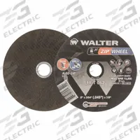 WALTER SURFACE TECHNOLOGIES Abrasive Cut-Off Wheel: Type 1, 6" x 3/64" x 7/8", Aluminum Oxide, ZIP (MPN 11T062). Key specifications — Series: ZIP; Brand: WALTER SURFACE TECHNOLOGIES.