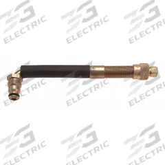 HALTEC Tire Valve: Swivel Valve, Clamp-In, 90° Valve Stem Angle, L-Shape, Large Bore Valve Size (MPN WH-45-6). Key specifications — Valve Type: Clamp-In; Thread Size: 0.482-26; Valve Shape: L-Shape; Color: Black; Product Type: Swivel Valve; Standards: TR-J4000-6; Material: Brass; Brand: HALTEC.