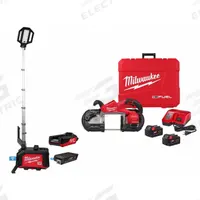 MILWAUKEE Band Saw Kit: 2 Batteries, 1 Charger , Tripod, 44 7/8 in Blade Lg, 5 in Cutting Lg - Max (MPN MXF040-1XC, 2929-22). Key specifications — attr1169930: Dual Trigger Not Included.