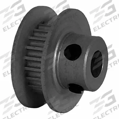 Dayton Timing Pulley: Modified Curvilinear, Fixed, For GT Timing Belt Section - GT Section Fixed-Bore Timing Pulleys with Hub