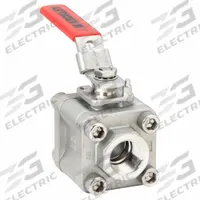 KECKLEY Manual Two-Way Ball Valve: 1 in, 316 Stainless Steel, Straight, FNPT x FNPT, Three-Piece (MPN BVM3THFSSRGSL-100). Key specifications — Brand: KECKLEY; Handle: Locking Lever.
