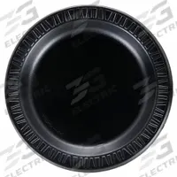 DART Disposable Foam Plate: Black, Light-Wt, 9 in Disposable Plate Size, 1 Compartments, 500 PK (MPN 9PBQR). Key specifications — Shape: Round; Coating/Lining: Uncoated/Unlined; Material: Foam; Microwave Safe: No; Pattern: Patternless; Product Type: Dinner Plate; Brand: DART.