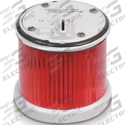 EDWARDS SIGNALING Tower Light Module: Flashing/Steady, 24V AC/24V DC, Red - Multimode Light Modules