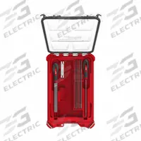MILWAUKEE File Set: For use with: Chainsaw, 49-16-2880. Key specifications — attr984196: Chainsaw; attr984199: Organizer; (2) 5/32 in Round Files; (2) 3/16 in Round Files; 7/32 in Round File; Flat File; Round File Handle; Flat File Handle.