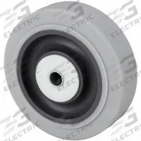 APPROVED VENDOR Caster Wheel: 4 in Wheel Dia., 1 1/2 in Wheel Wd, Rubber, 275 lb Load Rating, Gray (MPN 26Y358). Key specifications — Wheel Core Material: Polypropylene; Wheel/Tread Color: Gray; Brand: APPROVED VENDOR.