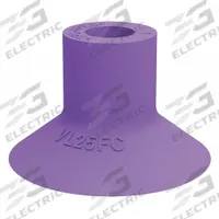 PIAB Vacuum Pad: Plain Pad without Adapter, 25 mm Pad Dia, Thermoplastic Elastomer, Purple, 60A (MPN VL25FC). Key specifications — attr1019194: VL25FC; attr1019196: PIAB; attr1019197: 60A.