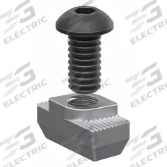 Bolt Assembly: M6 Size, 12 mm Thread Lg, Button Head Socket Cap, For 8.2 mm Slot Wd, 30 Series, 6 PK (MPN 75-3600-6). Key specifications — Fastener Type: Z-Nut; Fastener Head Type: Button Head Socket Cap; Material: Steel; Finish: Zinc-Plated; T-Slot Fastener Type: Bolt Assembly; Threaded Hole Location: Single Center; Compatible Series: 80/20 30 Series; System of Measurement: Metric.