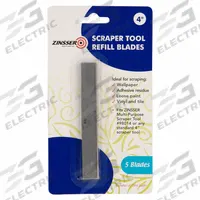 ZINSSER Wallpaper Scraper Tool Replacement Blades: Multi-Purpose Scraper Tool, 1 in Lg, 4 in Wd (MPN 98015). Key specifications — Brand: ZINSSER.