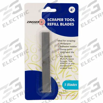 ZINSSER Wallpaper Scraper Tool Replacement Blades: Multi-Purpose Scraper Tool, 1 in Lg - Wallpaper Scrapers & Refill Blades