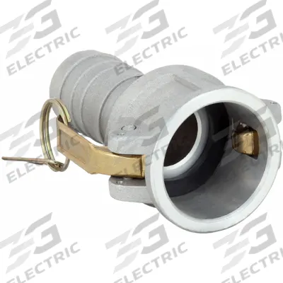 APPROVED VENDOR Cam and Groove Coupling: 1 in Coupling Size, 1 in Hose Fitting Size, 3 55/64 in Overall Lg - Type C Aluminum Cam & Groove Fittings