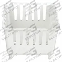 ZURN Strainer: Plastic, 7 in Overall Wd, 4 3/4 in Overall Ht, Unfinished, Drop-In (MPN P1910-23-PLASTIC). Key specifications — Brand: ZURN; Finish: Unfinished; Color: White; Material: Plastic; Connection Type: Drop-In; Grate Surface Style: Slotted; Product Type: Strainer.