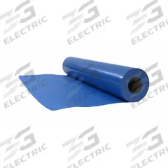 AMERICOVER Surface Protection: Extra Heavy Duty, 14 mil Thick, 3 ft Lg, 36 in Wd, Blue, Polyolefin (MPN MC402A9 36 x 14 x 150). Key specifications — Resistance Properties: Flame Retardant; Color: Blue; Material: Polyolefin; Standards: NFPA 701-04; Brand: AMERICOVER.