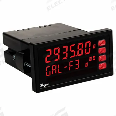 Dwyer Analog Panel Meter: 999,999 Display Span - Max, 12 V DC – 24 V DC, 0.6 in Digit Ht - Max. - DC Current Digital Panel Meters