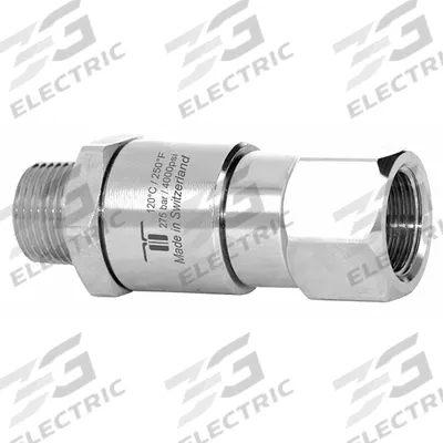 MOSMATIC Rotary Union: Straight, Nickel-Plated C38500 Brass, 1 Passages, 3/8 in Stationary Port - Brass Rotating Joints & Unions