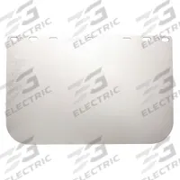MCR SAFETY Face Shield Visor: 15 1/2 in Overall Wd, 10 in Overall Ht, 0.4 in Overall Thick, Clear (MPN 101640). Key specifications — Material: Polyethylene; Brand: MCR SAFETY; Compatible Grainger Part Number: Universal.